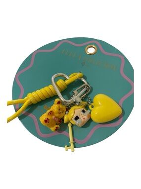 Pop mart Crybaby Power Puff Keychain Bag Charm Yellow Bubbles - NWT **